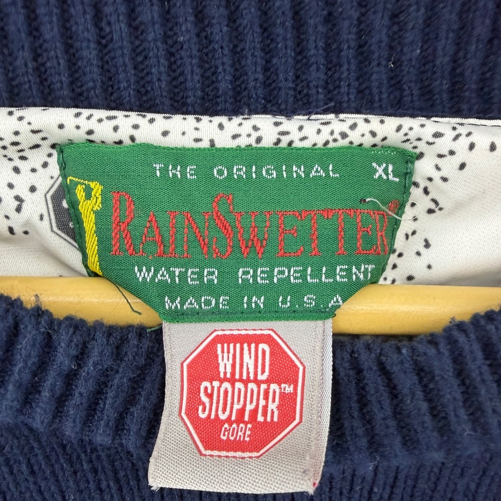 Rainswetter Sweater Men XL Navy Gore-Tex Windstopper Water Repellent Made in USA - Picture 3 of 8